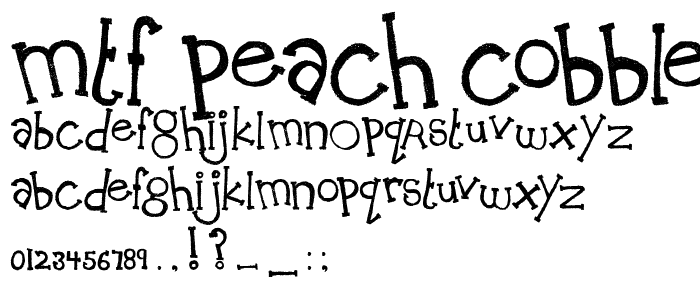 MTF Peach Cobbler font